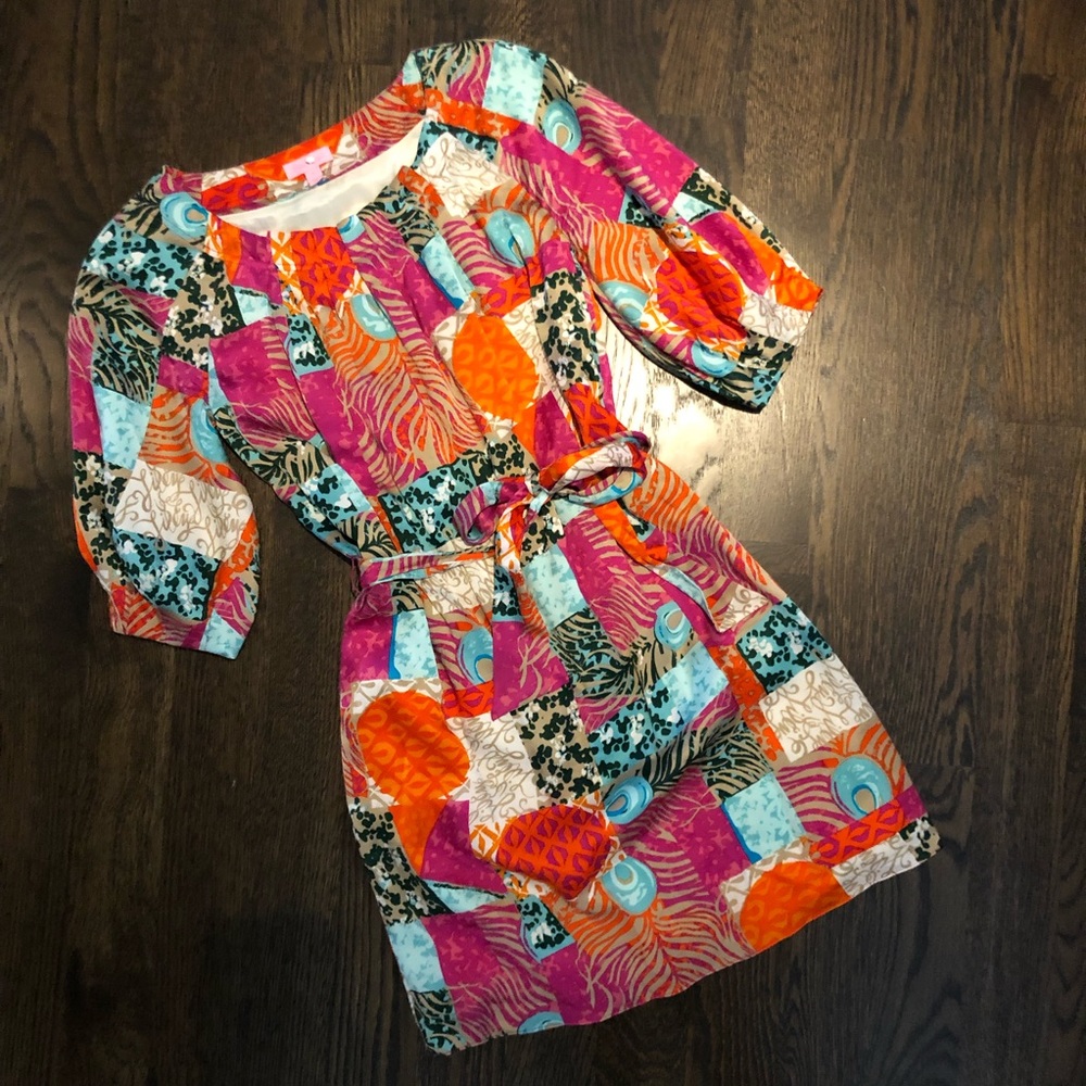 Lilly Pulitzer Keating Dress in Patchwork Print